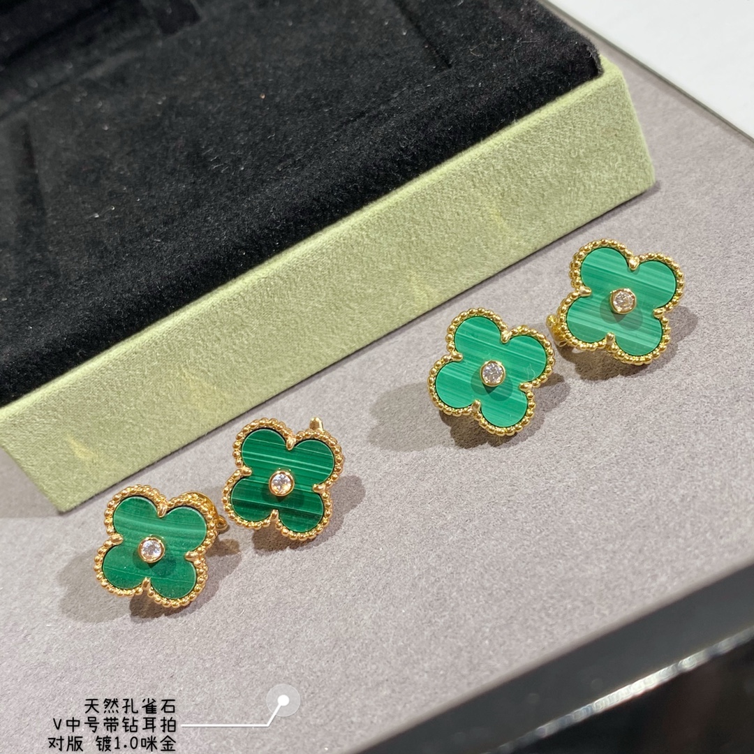 ​18K 하이엔드 미러급 반클리프 빈티지 알함브라 귀걸이 (구성품 풀박스)