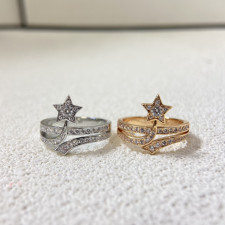 18K 하이엔드 미러급 샤넬 꼬메뜨 다이아 반지 (구성품 풀박스)