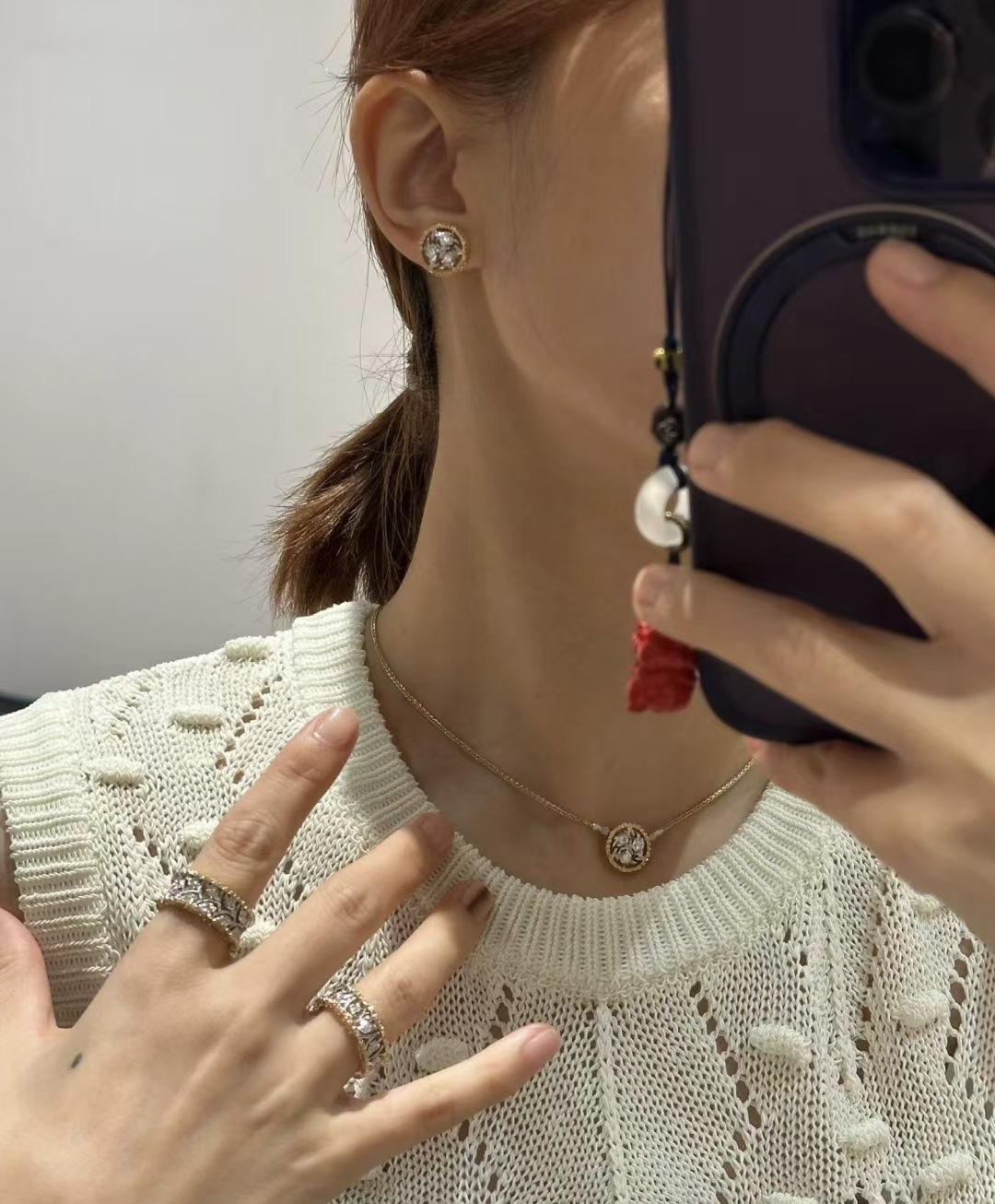 18K 하이엔드 미러급 부첼라티 라마지 귀걸이 (구성품 풀박스)