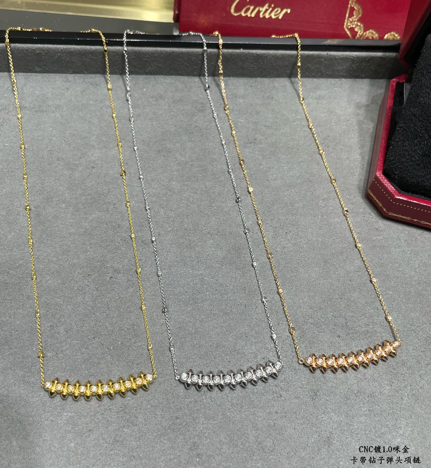 18K 하이엔드 미러급 까르띠에 클래쉬드 다이아 목걸이 (구성품 풀박스)