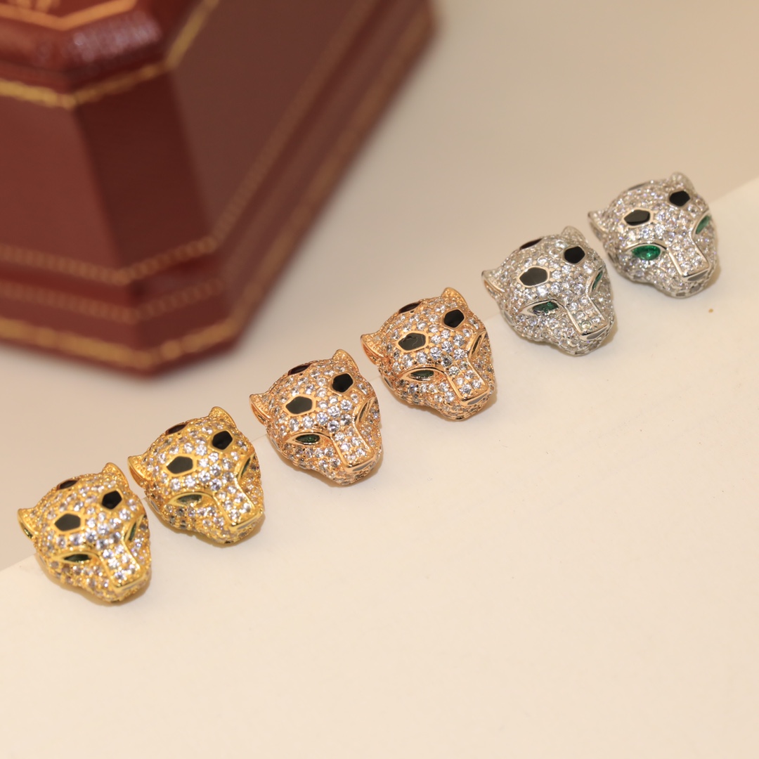 18K 하이엔드 미러급 까르띠에 팬더드 풀파베 귀걸이 (구성품 풀박스)