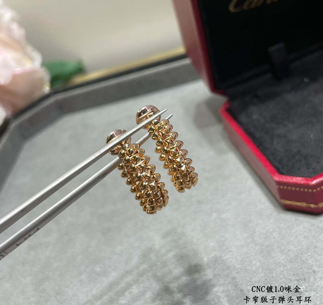 18K 하이엔드 미러급 까르띠에 클래쉬드 귀걸이 (구성품 풀박스)