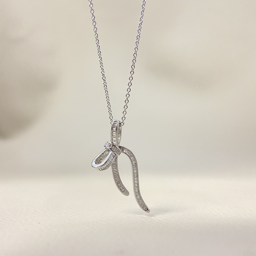 18K 하이엔드 미러급 그라프 틸다의보우 목걸이 (구성품 풀박스)