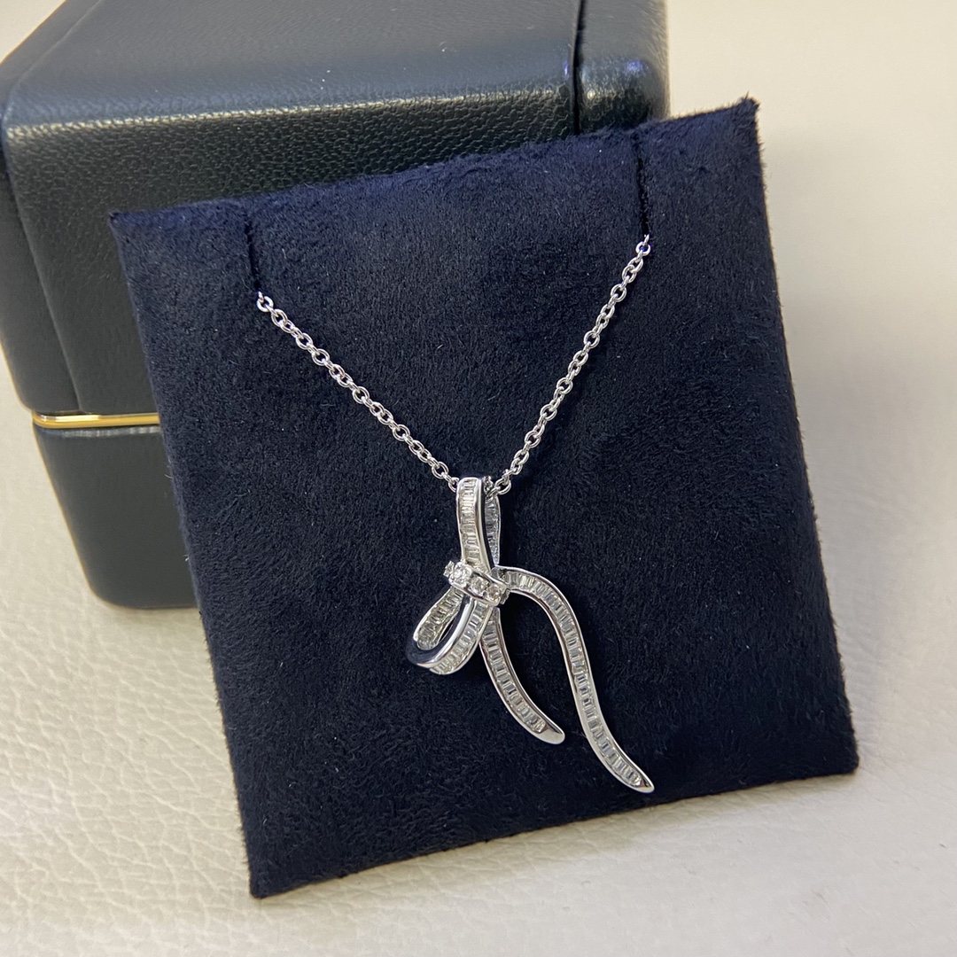 18K 하이엔드 미러급 그라프 틸다의보우 목걸이 (구성품 풀박스)