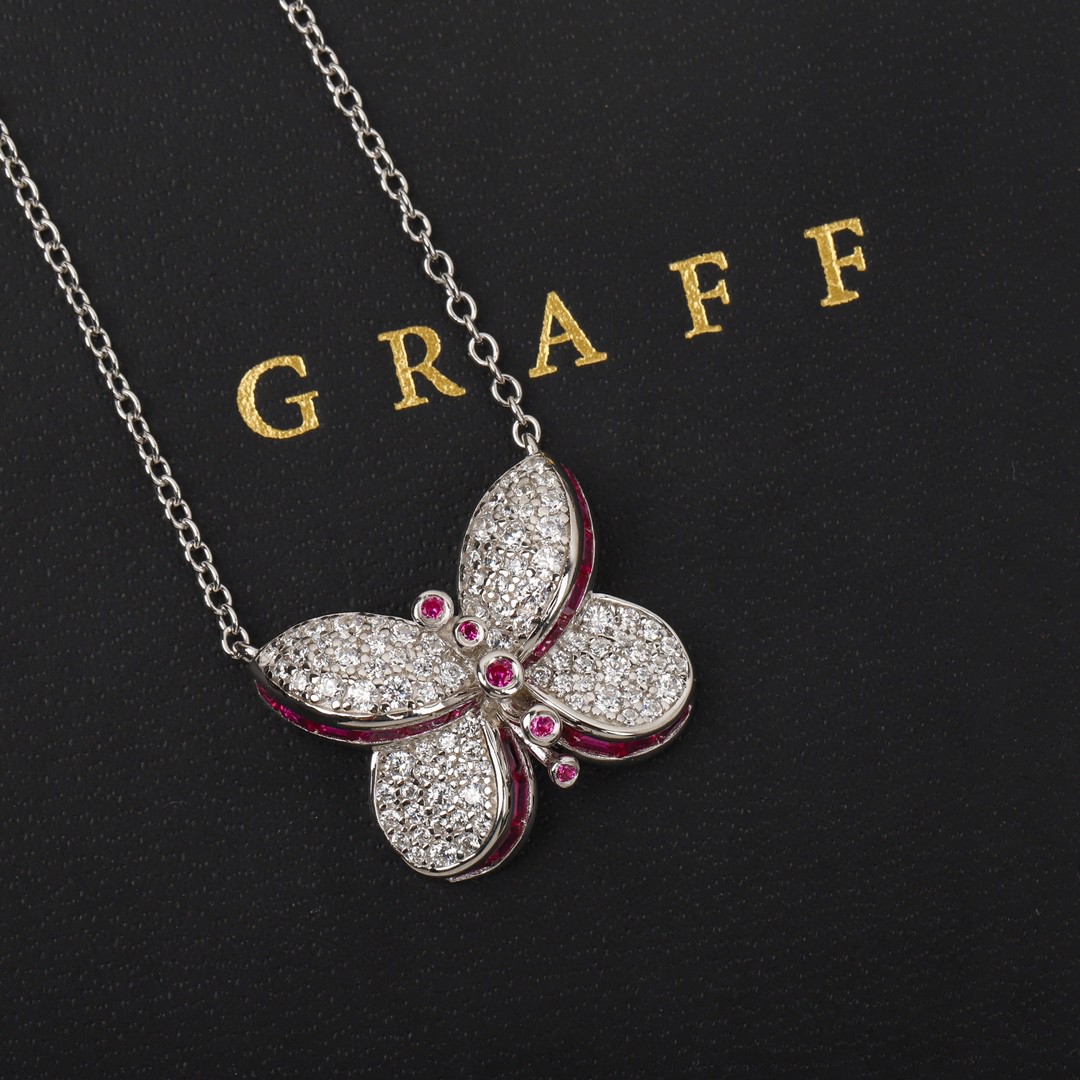 18K 하이엔드 미러급 그라프 버터플라이 목걸이 (구성품 풀박스)