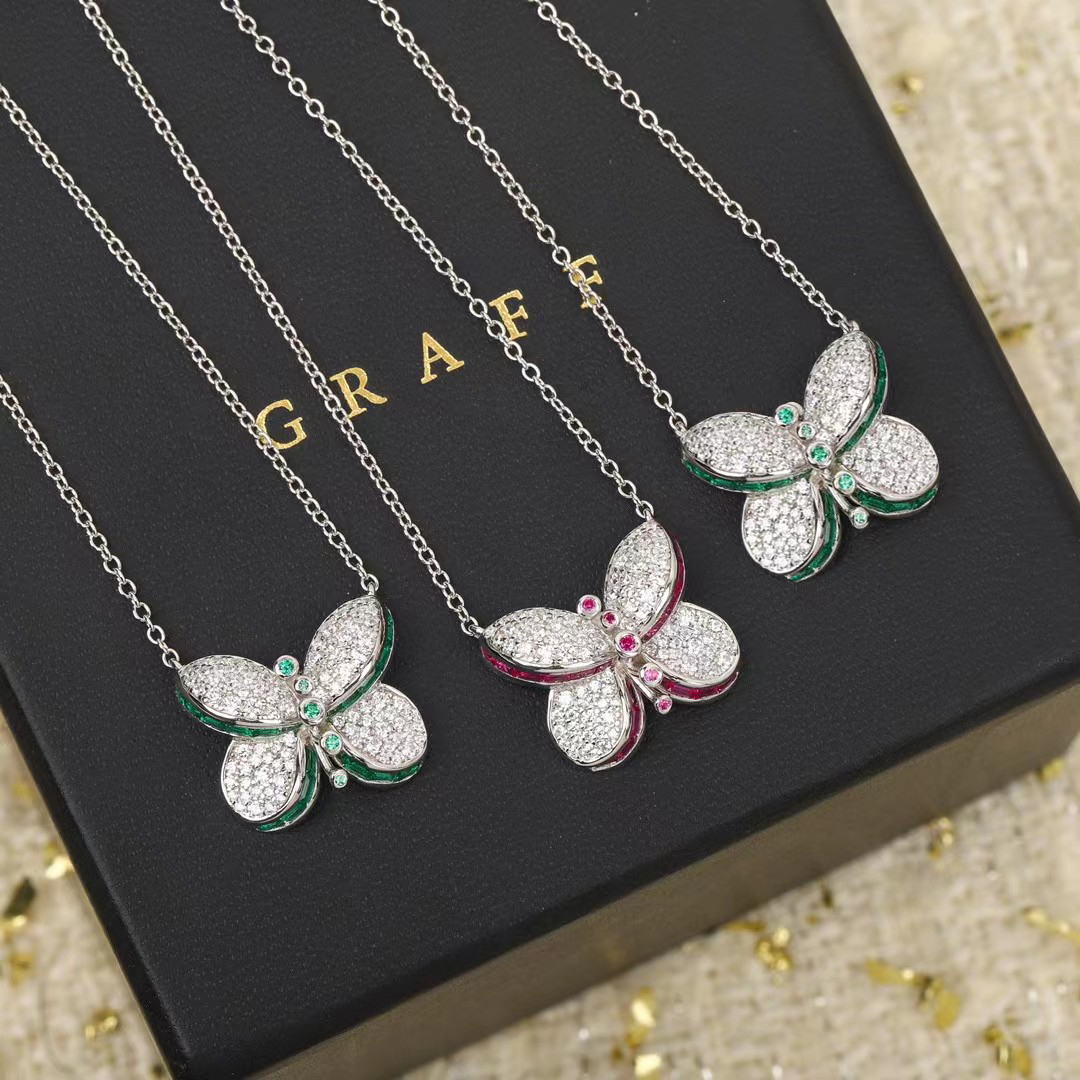 18K 하이엔드 미러급 그라프 버터플라이 목걸이 (구성품 풀박스)
