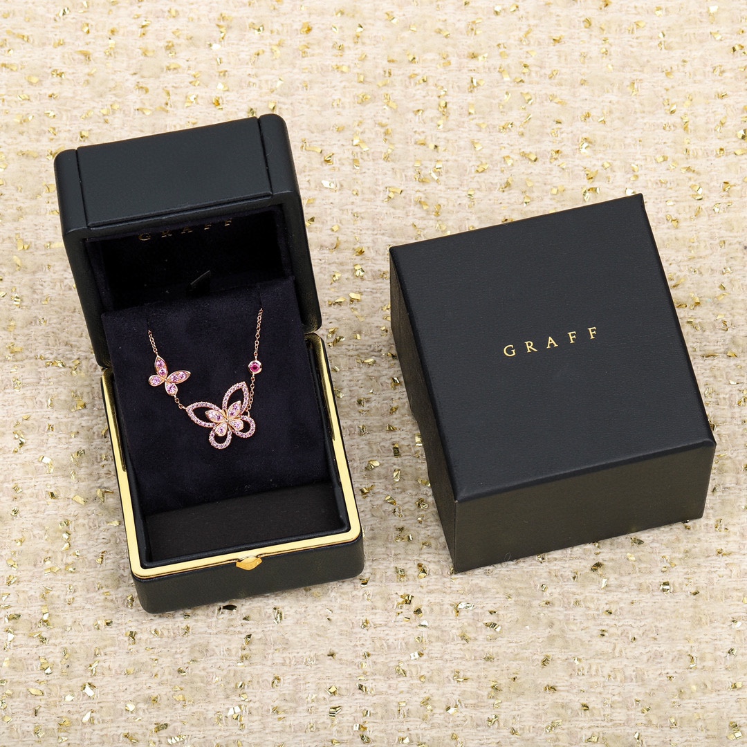 18K 하이엔드 미러급 그라프 버터플라이 실루엣 목걸이 (구성품 풀박스)