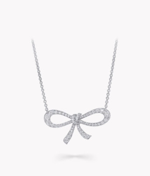 18K 하이엔드 미러급 그라프 틸다의 보우 목걸이
