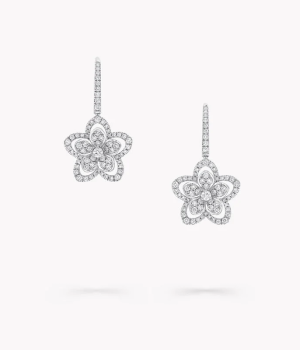 18K 하이엔드 미러급 그라프 와일드 플라워 이어링 RGE1668