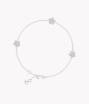 18K 하이엔드 미러급 그라프 와일드 플라워 쁘띠 파베 브레이슬릿 RGB586