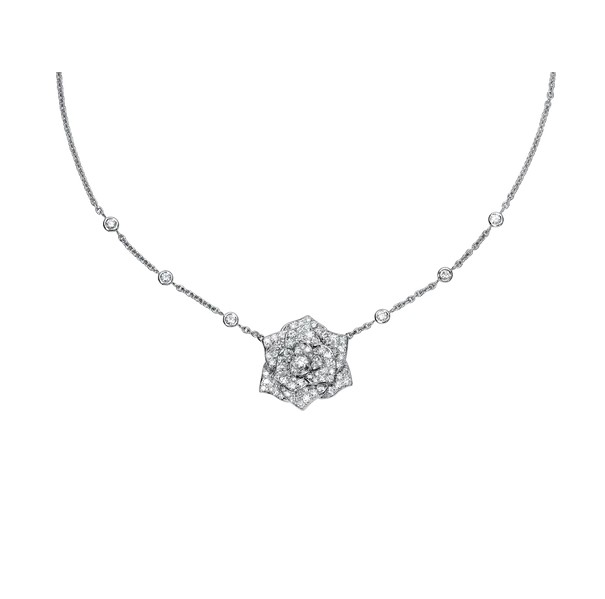 18K 하이엔드 미러급 피아제 로즈 펜던트 목걸이