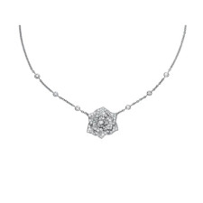 18K 하이엔드 미러급 피아제 로즈 펜던트 목걸이