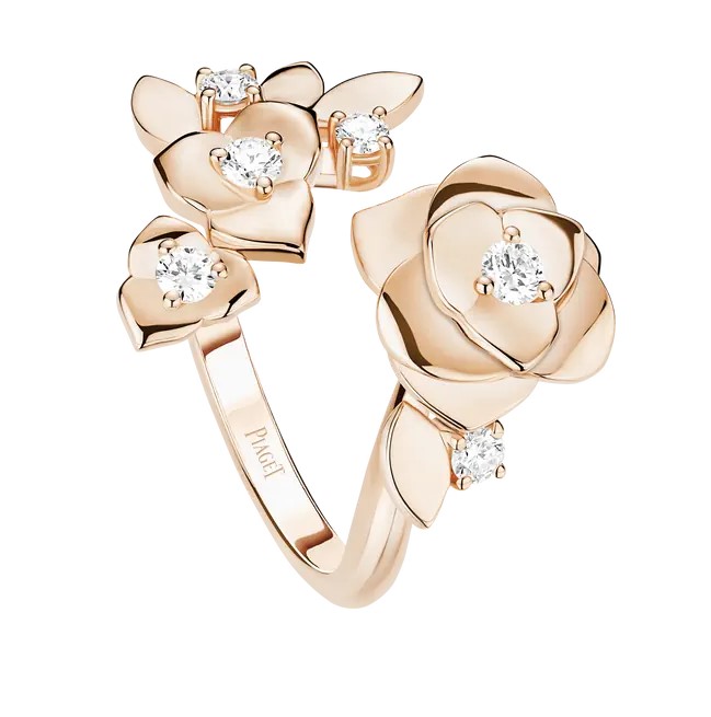 18K 하이엔드 미러급 피아제 로즈 링 반지 G34UX700