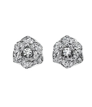 18K 하이엔드 미러급 피아제 로즈 귀걸이 G38U0048