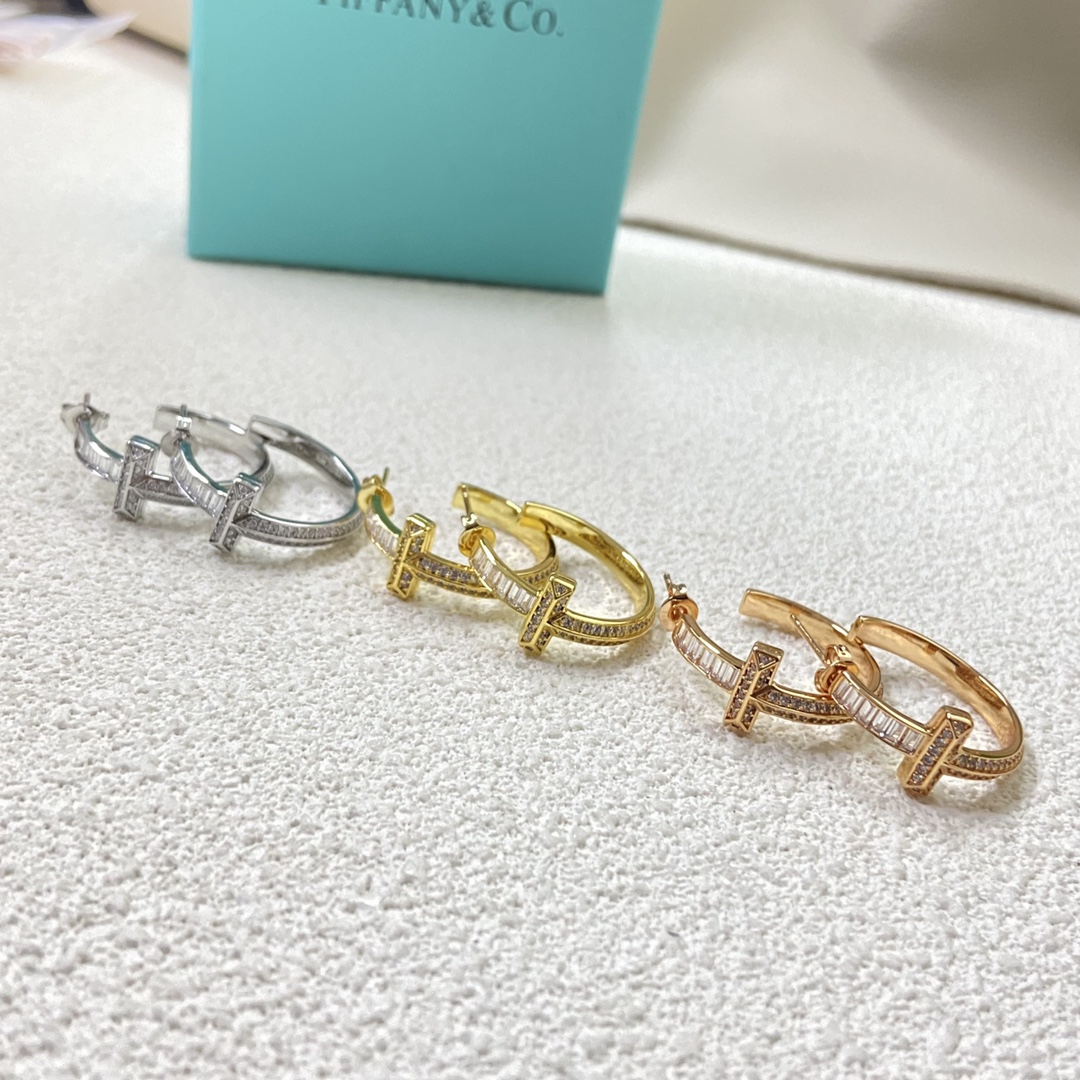 18K 하이엔드 미러급 티파니앤코 티파니T 귀걸이 (구성품 풀박스)