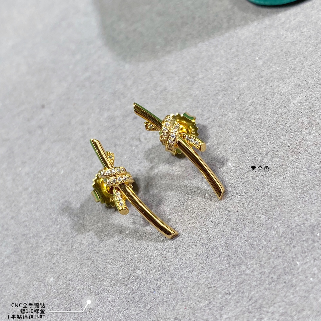 18K 하이엔드 미러급 티파니앤코 노트 귀걸이 (구성품 풀박스)