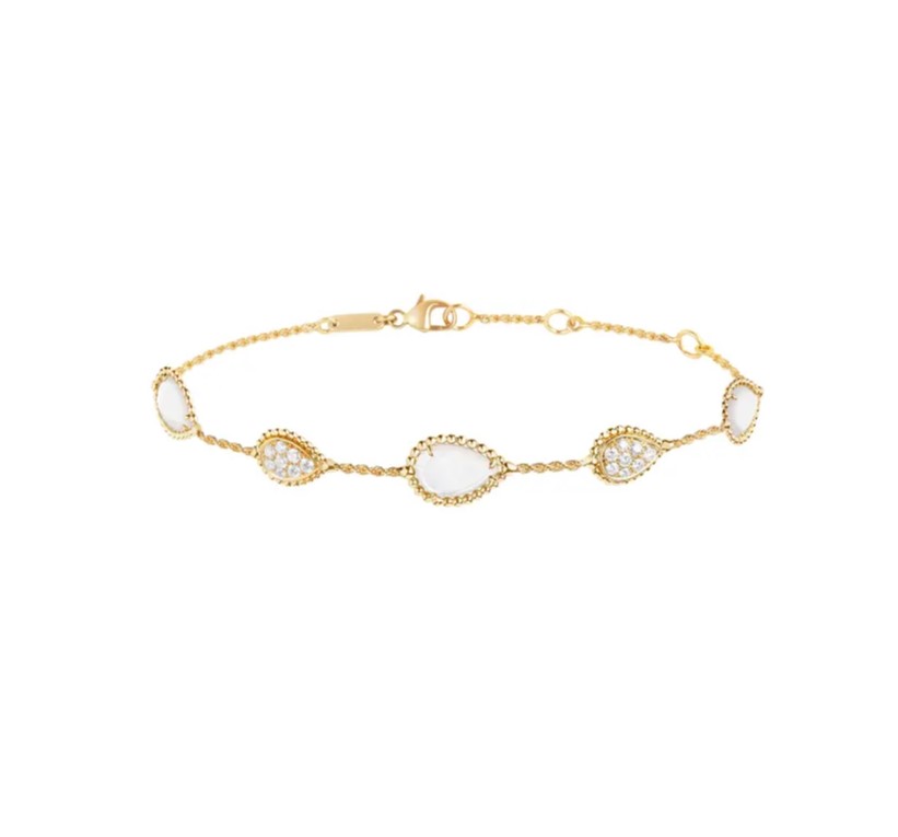 18K 하이엔드 미러급 부쉐론 쎄뻥 보헴 브레이슬릿 5모티브 00734M