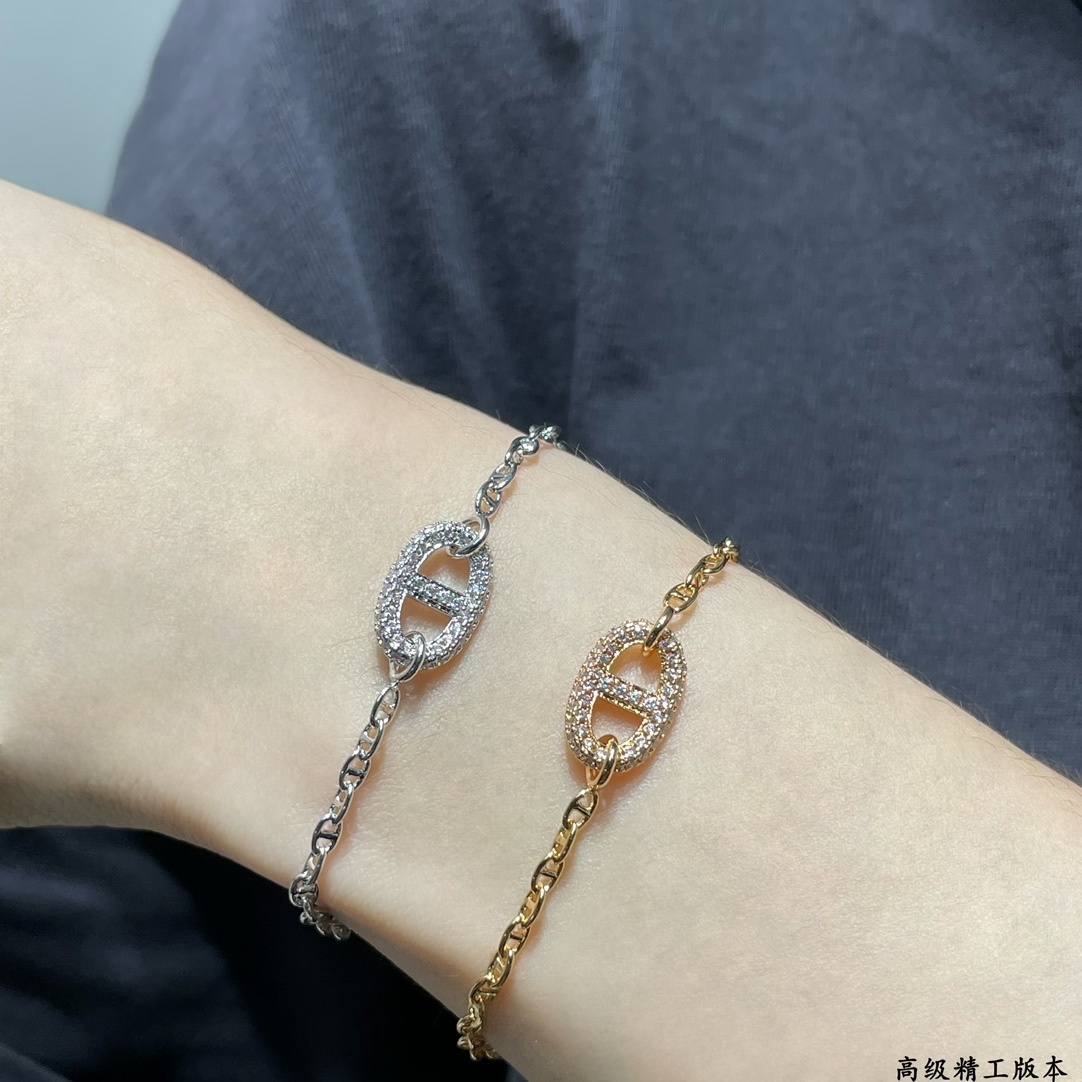 18K 하이엔드 미러급 에르메스 파랑돌 샹달 팔찌 (구성품 풀박스)