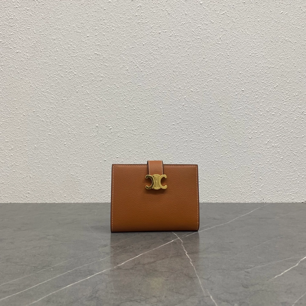 셀린느 미디엄 니노 스트랩 지갑 탠