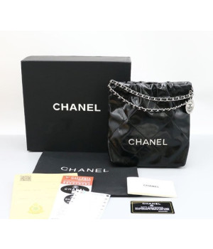 (국내배송) [CHANEL] 샤넬 22백 미니 은장 크로스백 (은장)