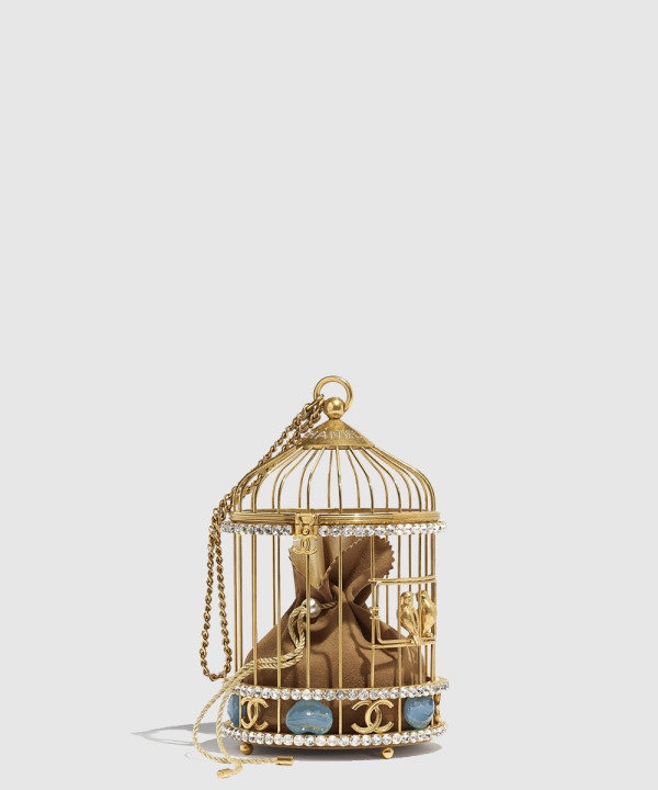 샤넬 버드케이지 파티 메탈 핸드백