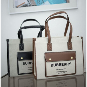 (국내배송) 버버리 프레야 캔버스 토트백