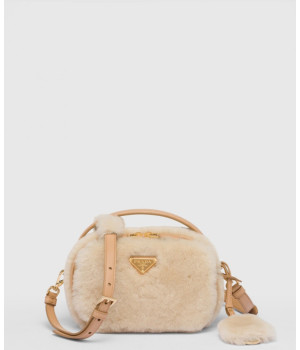 프라다 오데트 시어링 미니 숄더백 1BH208