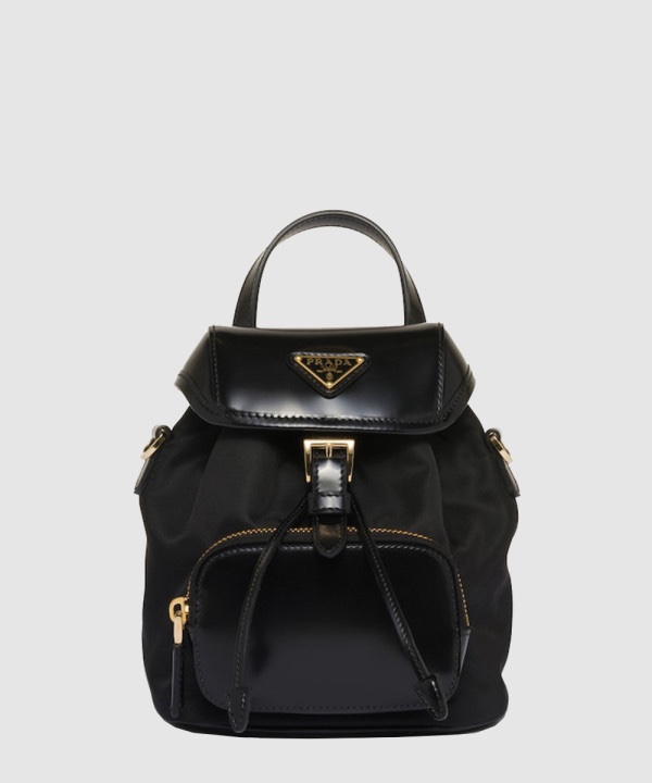 프라다 리나일론 레더 스몰 백팩 1BZ075