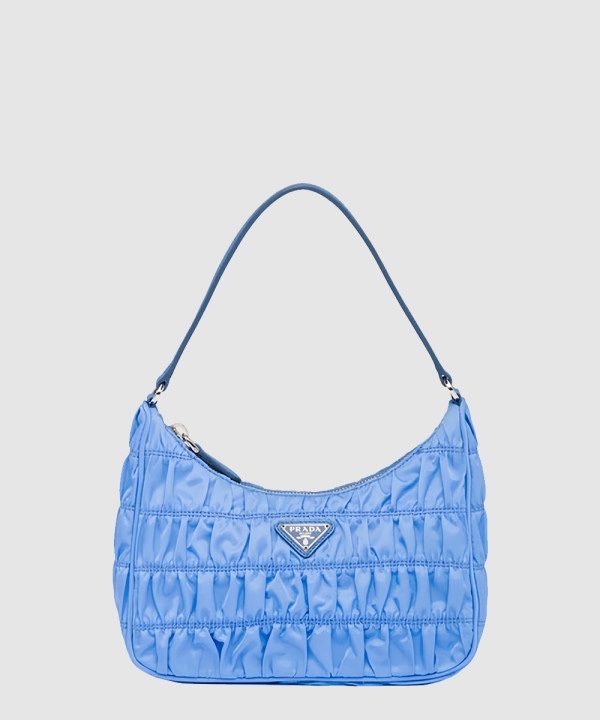 프라다 고프레 사피아노 트리밍 나일론 미니백