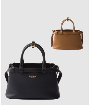 프라다 버클 스몰 가죽 핸드백 1BA418