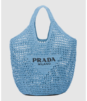 프라다 크로셰 라피아 토트백 1BG424