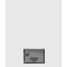 프라다 카드홀더 위드 숄더 스트랩 앤 크리스탈 1MR024