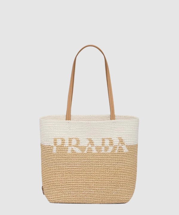 프라다 라피아 가죽 토트백 1BG454