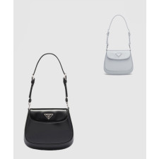 프라다 클레오 브러시드 가죽 미니 숄더백 1BH188