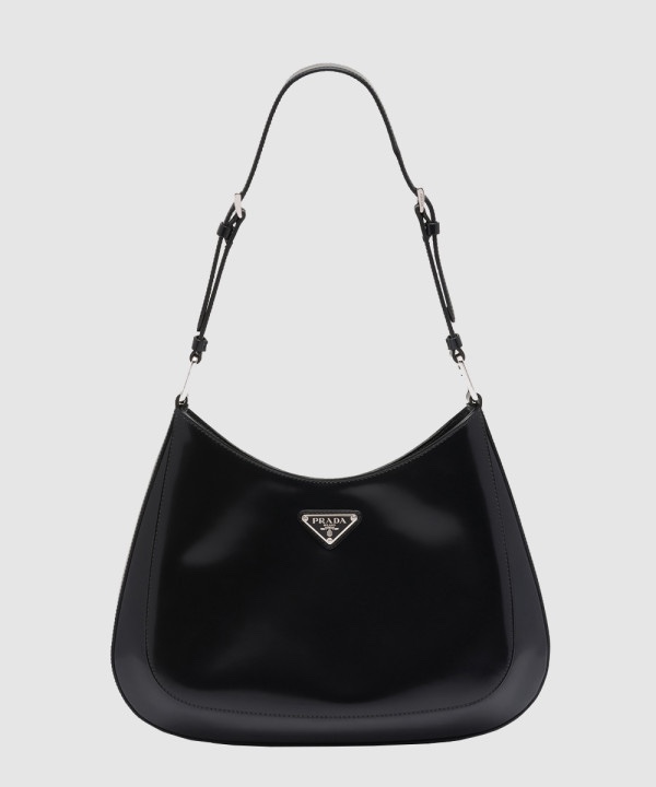 프라다 클레오 브러시드 레더 숄더백 1BC156