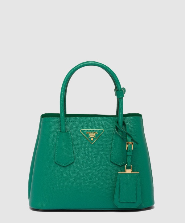 프라다 더블 미니 사피아노 레더 토트백 1BG443