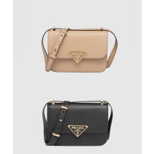 프라다 로고 사피아노 숄더백 1BD320
