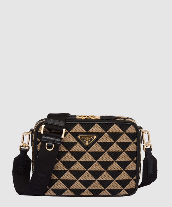 프라다 자수 패브릭 프라다 심볼 백 2VH069