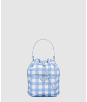 프라다 리나일론 체크 숄더백 1BH038