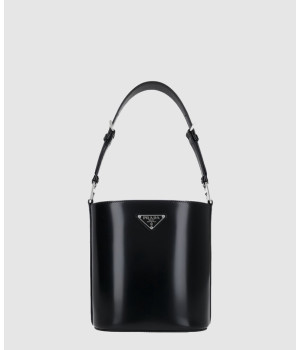 프라다 브러시드 레더 미니 버킷백 1BE059