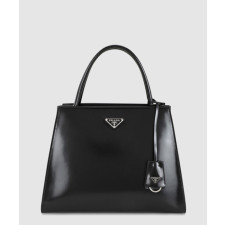 프라다 브러쉬드 가죽 여성 삼각로고 숄더 토트백 1BA321