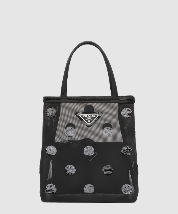 프라다 스몰 시퀸 메쉬 토트백 1BG417