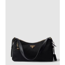 프라다 자물쇠가 있는 에메 라지 리나일론 숄더백 1BC232