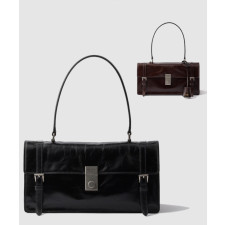 프라다 미디엄 가죽 핸드백 1BN026