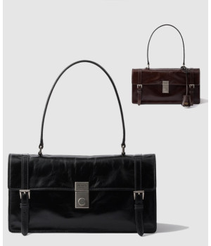 프라다 미디엄 가죽 핸드백 1BN026