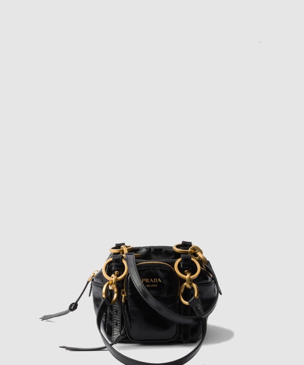 프라다 댕글 가죽 핸드백 1BB137