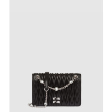 미우미우 마테라쎄 크리스탈 나파 레더 미니 숄더백 5BP065