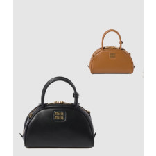 미우미우 레더 탑 핸들백 5BB157