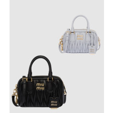 미우미우 아르카디 마테라쎄 스몰 탑핸들 토트백 5BB123