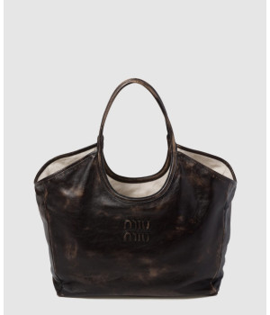 미우미우 아이비 레더 토트백 5BG276